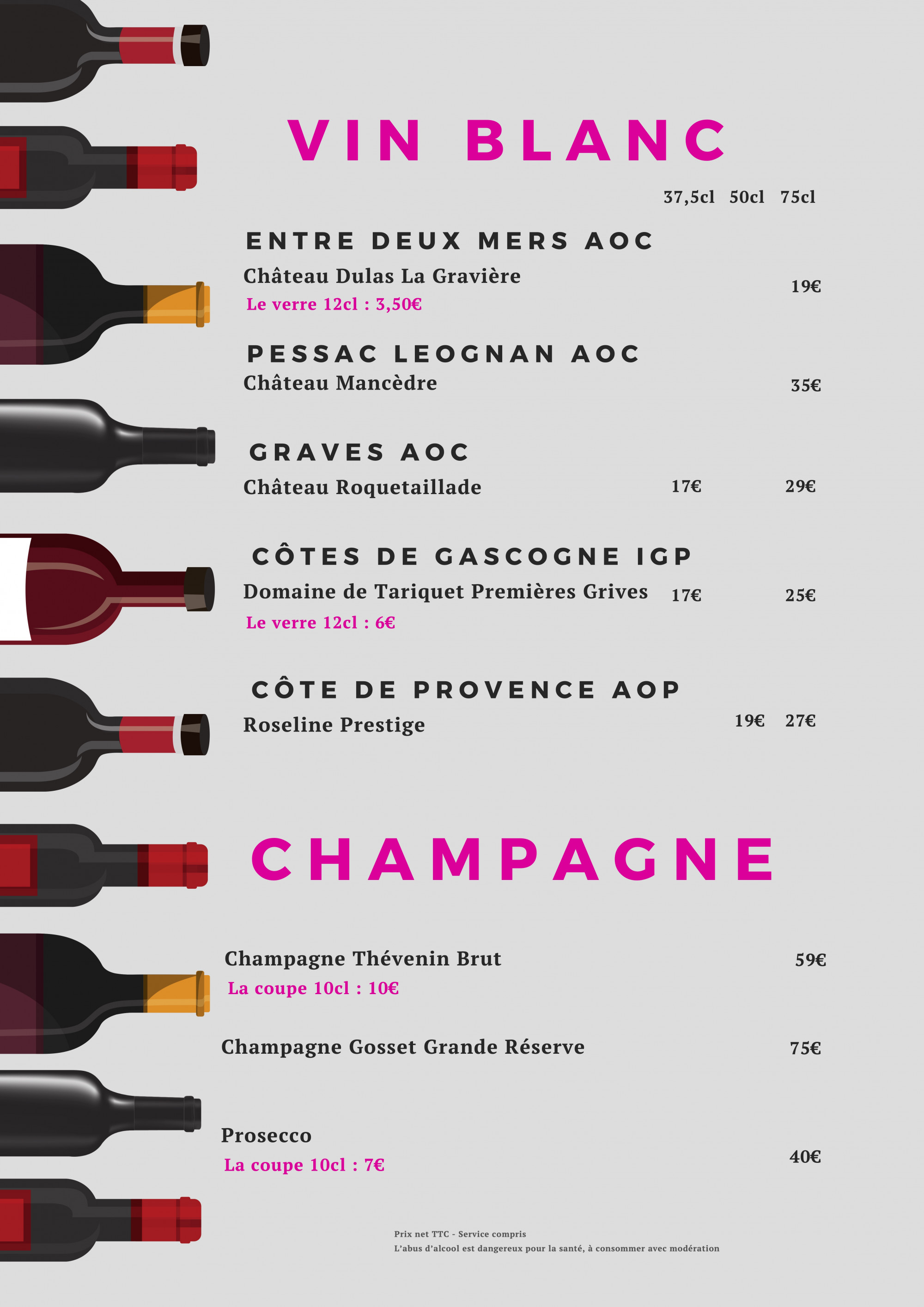 Blanc, Champagne Blanc, Champagne